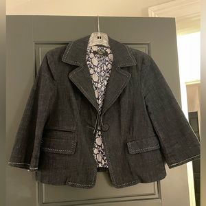 Talbots 4p denim style jacket